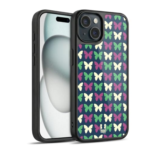 Coque iPhone 15 de qualité militaire Head Case Designs protection gel élégante motif coccinelle