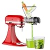 Masticating Juicer Attachment for KitchenAid Stand Mixer, Cold Press Juicer for KitchenAid Mixer Attachments with Dual Feed Chute, Slow Juicer Machine for Vegetables & Fruits by InnoMoon