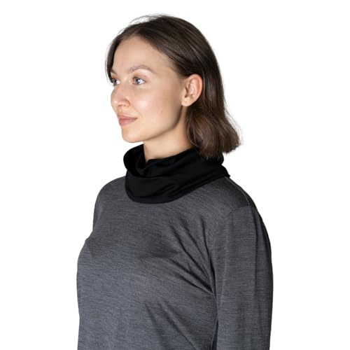 Women's Wool Neck Gaiters Odor and Pilling-Resistant, Face and Neck Sleeve Protector Turban, Made in Japan