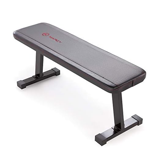 Marcy Flat Utility 600 lbs Capacity Weight Bench for Weight Training and Ab Exercises SB-315 , Black