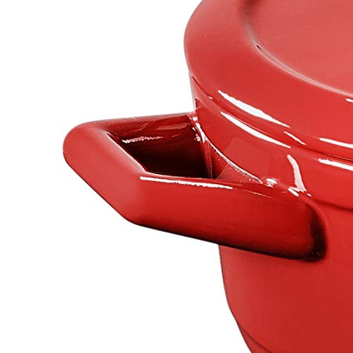 Ceraflame Caçarola de Cerâmica Duo+ 22Cm 3,2 Litros Pomodoro