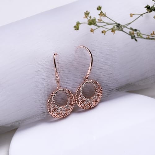 GIVA 925 Silver Rose Gold Crescent Affair Earring | Gifts for Girlfriend, Gifts for Women and Girls | With Certificate of Authenticity and 925... - Image 4