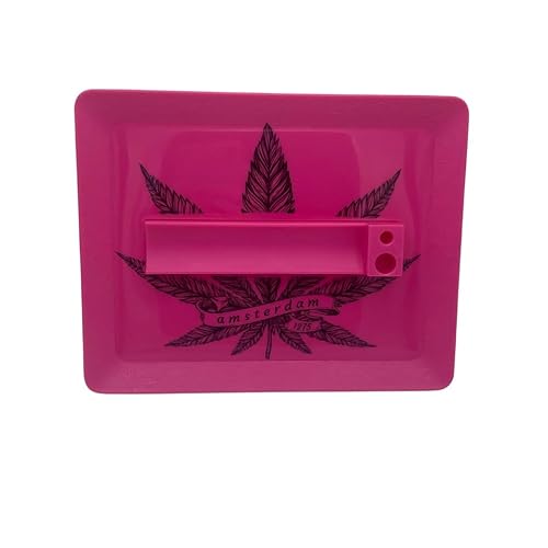 Plateau Roulant Rose avec Station roulante et Rangement | 18x15cm | Plateau de Rangement | Rose