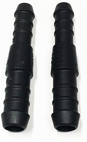 2 x 16mm-12mm In-Line Hose Tube Pipe Reducer Connector Joiner Air Fuel Water