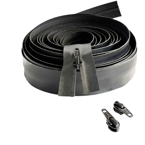 YKK AquaGuard Water Resistant Zipper Chain (Black)