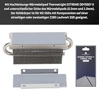 TR-Thermalright HR10 2280-M.2 SSD Kühler, 5mm Dual Heatpipe Radiator für PS5/PC, PCle 5.0 Kompatibel,Dekorative Deckel mit – Ansicht 4