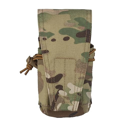 Fenwaiyir Double Magazine Multicam Pouch, 7.5 in Mag Plate Carrier Pouches for 5.56 and 7.62MM, Molle GP Pouch with Adjustable Function for Team Activities, Tactical Games, Equipment Carrying