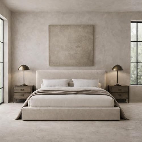 Cloud Frame Square Bed – Washable Cover - Soft Upholstered