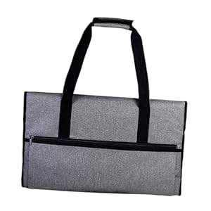 KiBcsLic Reise-Tragetasche, Monitortasche, 34-Zoll-Computer, leicht, für unterwegs, professionelles Zubehör für Gepäck, Business, Schule, Büro, Grau