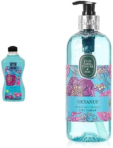 Eyüp Sabri Tuncer Doğal Zeytinyağlı Sıvı Sabun Okyanus 1,5 L Pet Şişe (1 x 1500 ml) xEyüp Sabri Tuncer Doğal Zeytinyağlı Sıvı Sabun Okyanus Kokulu Pet Şişe (500 ml)
