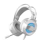 Das Gaming-Headset verstellbare Schwenkohrmuscheln passen alle Kopfformen.Sie können die Elastizität des Haltebügels für Ihre Kopfform anpassen.