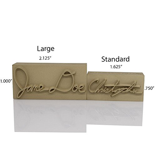 Custom Branding Iron With Personalized Signature 3/4" X 1-1/2" - Made In Usa #TOP3
