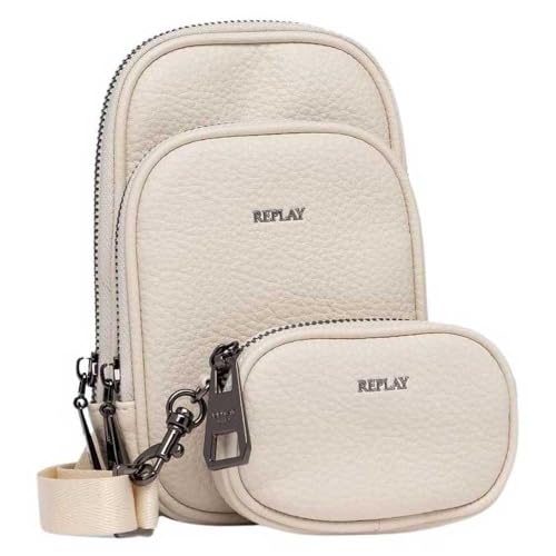 Replay Damen Umhängetasche Klein, Beige (Birch 0123), Onesize
