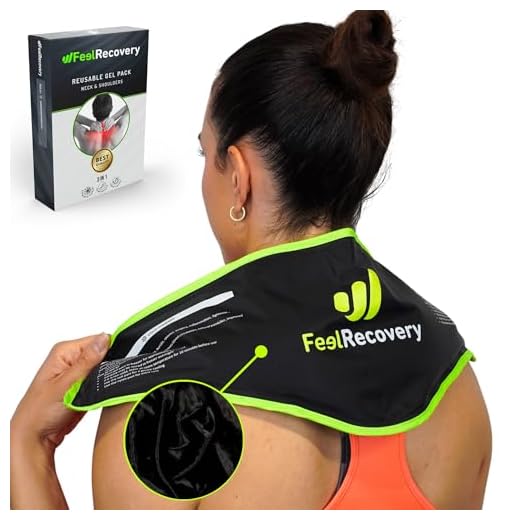 Bolsa de Gel Frío y Calor Reutilizable para Cuello y Hombros - Alivio del Dolor (58x20x12 cm) con Tela Extra-Suave 100% Comfort - Recuperación Lesiones: Latigazo Cervical o Tortícolis