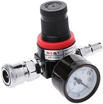 Simply Silver - Spray Paint - 1/4" HVLP Spray Gun Air Regulator w/Pressure Gauge Diaphragm Control Auto Paint