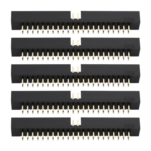 eMagTech - eMagTech Lot de 5 connecteurs IDE à double rangée 2 x 22 à 44 broches pour boîtier de port IDE 2,0 mm compatible avec Commodore-Amiga 1200/600