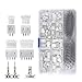 Produktbild QLOUNI 560 Stück 2,54mm JST-XHP JST Stecker Kit, 2,54mm Pitch Weiblich Pin Header, JST-PH 2/3 / 4/5 Pin Gehäuse JST Adapter Kabel Stecker Buchse männlich und weiblich