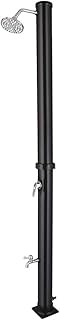 VINGLI Solar Heated Shower, 5.5 Gallon Outdoor Shower with 360° Swivel Shower Head and Foot Shower Tap for Outdoor Backyard Poolside Beach Pool Spa,Black (5.5 Gallon)