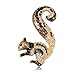 Produktbild U/K gut aussehendStrass Frauen Brosche Eichhörnchen Broschen Pin Party Valentine Brosche Kragen Schmuck Geschenk Gelb Stabile Qualität