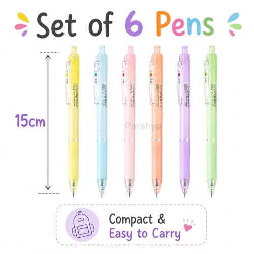 Image of KiddieWorld Color Changing Gel Pens Set of 6 | Magic Temperature Sensitive Ink Pens | Smooth Fine Tip Writing | Erasable Heat Reactive Pens for Kids, Students, Office, Journaling & Gifts