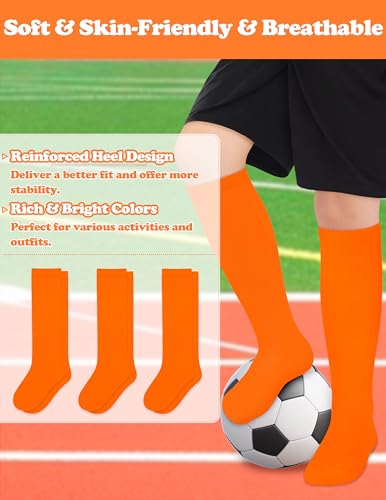 Sarfel Kids Soccer Socks Toddler Soccer Socks Boys Baseball Socks Girls Softball Socks Youth Football Accessories Kids Cotton4