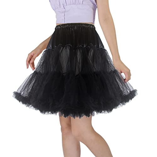 Image of CHERRY LOVE 18inch Petticoat Mid-Thigh Underskirt Princess Puffy Mini Skirt