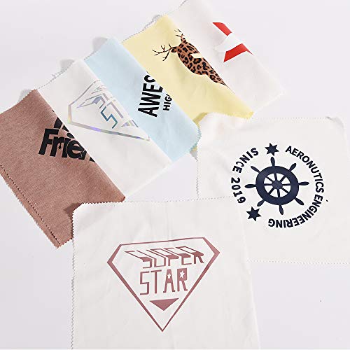 FUNKAKA Glossy White HTV Heat Transfer Vinyl, 12" x 9ft, Iron on for T-Shirts & Cut/u00 webdriver Machines - Image 6