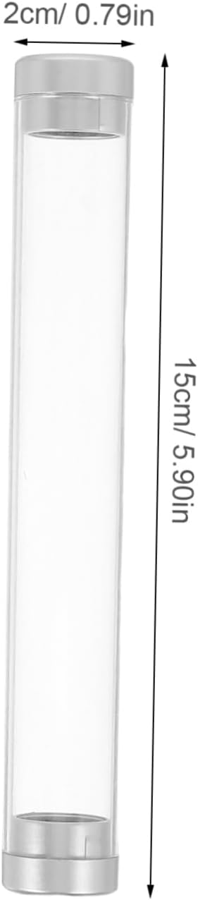 BESTOYARD Plastic Tweezer Storage Tube for Makeup Tools 8pcs image 2