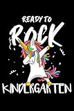 Photo Gallery ready to rock kindergarten: dabbing unicorn notebook for back to school, first day of school - 120 pages - size (6 x 9 inches) notebooks and journals Photo Gallery ready to rock kindergarten: dabbing unicorn notebook for back to school, first day of school - 120 pages - size (6 x 9 inches) notebooks and journals