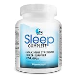 Sleep Complete - 6-in-1 Natural Sleep Support Formula Blend of L-Theanine, 5-HTP, Melatonin, Magnesium, Mucuna Pruriens Extract, GABA, and Phellodendron Bark (herb Powder).