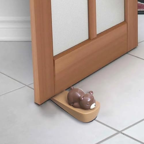 Lovely Cartoon Door Stopper Door Bumper Crash Pad Wall Anti-Collision Protector Block,Brown
