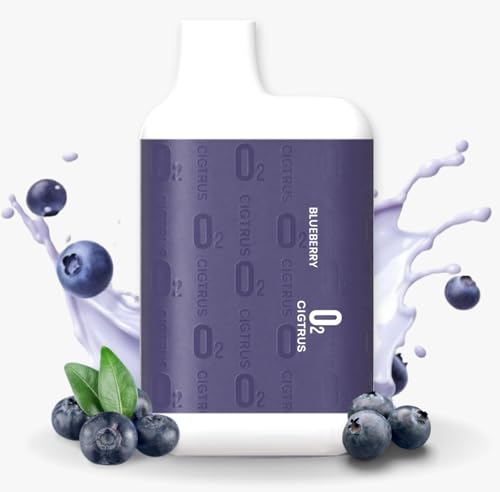 O₂ Cigtrus Oxygen Inhaler – Portable Blueberry Inhale for Quick Energy, Focus & Refresh, Pocket-Size Design for Daily Boost, Pre-Workout, and Busy Days
