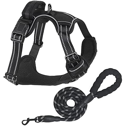 No Pull Adjustable Dog Harness with Leash Cover