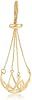 Sterling Silver Frosted Gold Pearl Cage Pendant Blank for DIY Necklace Jewelry Making