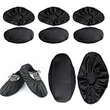 MKEAWWU 4 Paires Surchaussures Lavable Noir 37-45 - Réutilisables...