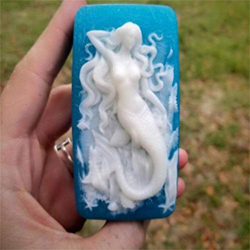 Silicone Soap Making Molds, Mermaid Princess Shape Craft Art Silicone Soap Mould Diy Handmade Soap Moulds - Soap Making Supplies By Yscen #TOP5