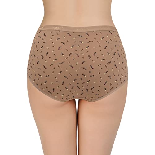 Image of Amante Printed Cotton Full Brief Panty Pack(Pack of 3)