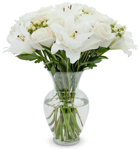 Stargazer Barn White Royale Rose Bouquet