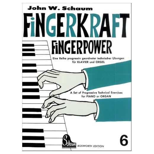Fingerkraft 6 John Wesley Schaum | Klavier Technik Übungsbuch Anfänger-Mittelstufe | Fingerübungen für beide Hände Rhythmus Anschlag | ... technischer Übungen für Klavier und Orgel