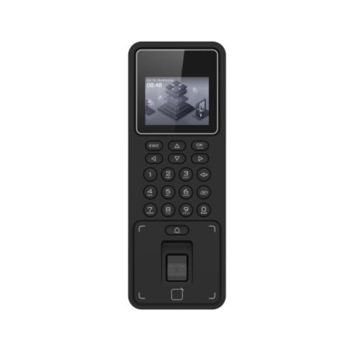 Control de Acceso Hikvision con Huella Dactilar, Tarjeta EM y Pin – DS-K1T808EFWX