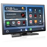 Volamディスプレイオーディオ 9インチ大画面carplay モニター YouTubeやNetflixも視聴可能 ワイヤレスCarPlay/Android Auto対応 画面壁紙と起動動画DIY可能 ナビ 音楽/通話/音声操作（Siri/Google）Bluetooth/AUX/FM 取付け簡単 技適取得済オンダッシュモニター