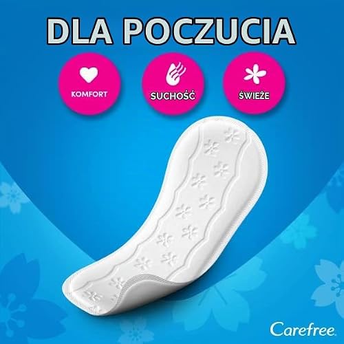 Carefree Cotton Feel Normal bez zapachu, 100 szt., wkładki higieniczne bez zapachu, 100% oddychające, optymalne dopasowanie i bezpieczne uczucie podczas noszenia