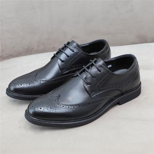 Mens Comfortable Lace Up Oxford Shoes Soft Leather Business Casual Dress Shoes3