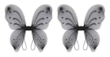 Beistle 2 Piece Nylon Fairy Wings, Black