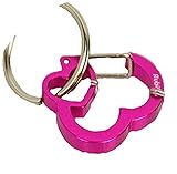 Rubit The Easy Dog Tag Heart Shaped Switch Clip, Medium, 1.07-Inch Diameter, Pink