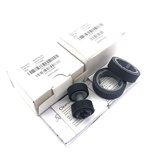 OKLILI 10SET X PA03710-0001 PA03670-0002 Scanner Consumable Pick Roller Brake Roller Set Compatible with Fujitsu fi-7460 fi-7480