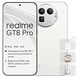realme GT 8 Pro, 12+256 GB, Display 6,78" 2K 144Hz, IP69, Bianco