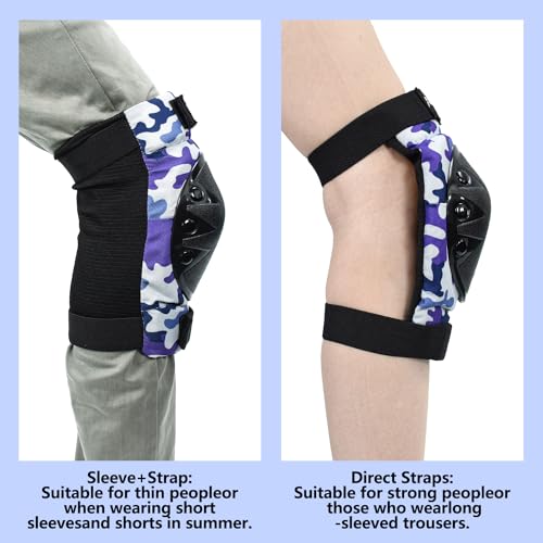 AIDY-PRO Adult Knee Pads and Elbow Pads Set Skateboard Protective Gear, Skateboard Wrist Guards Adult for Roller Skating Skateboarding Biking Blue
