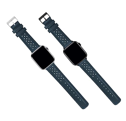 Image of BARTON WATCH BANDS - Horween Leather Watch Bands Compatible with Apple Watch Models - 1, 2, 3, 4, 5, 6, 7, 8, 9, 10, SE, Ultra & Ultra 2