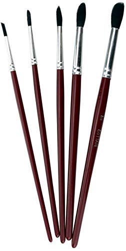 Cottam Brush Touch-Up Paint Brushes - Assorted Sizes - Pack of 5 (PAB00010)